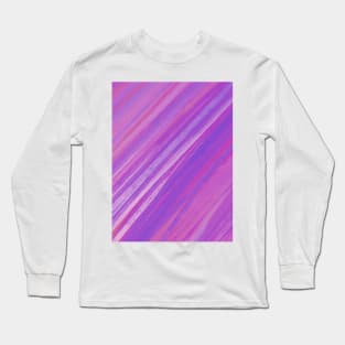 Acrylic brush strokes - pink and purple Long Sleeve T-Shirt